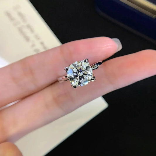 2.60 CT round lab grown diamond engagement ring with halo design, IGI certified, bridal diamond ring, luxury fine jewelry, sustainable sparkle

