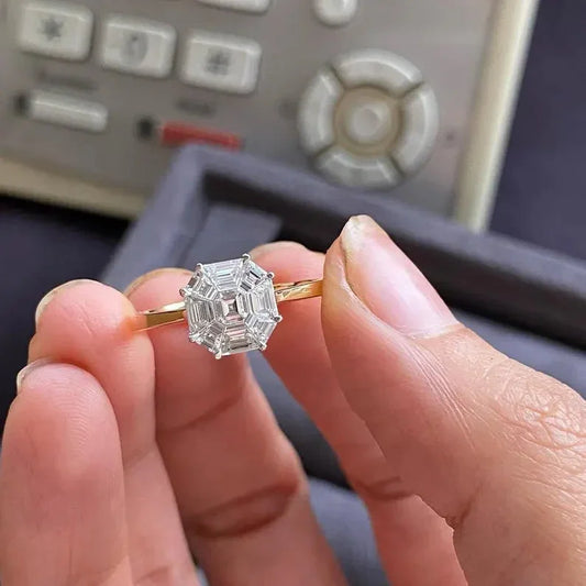 2.90TCW fancy blue Asscher lab grown diamond solitaire engagement ring, IGI certified bridal ring, luxury wedding jewelry for women