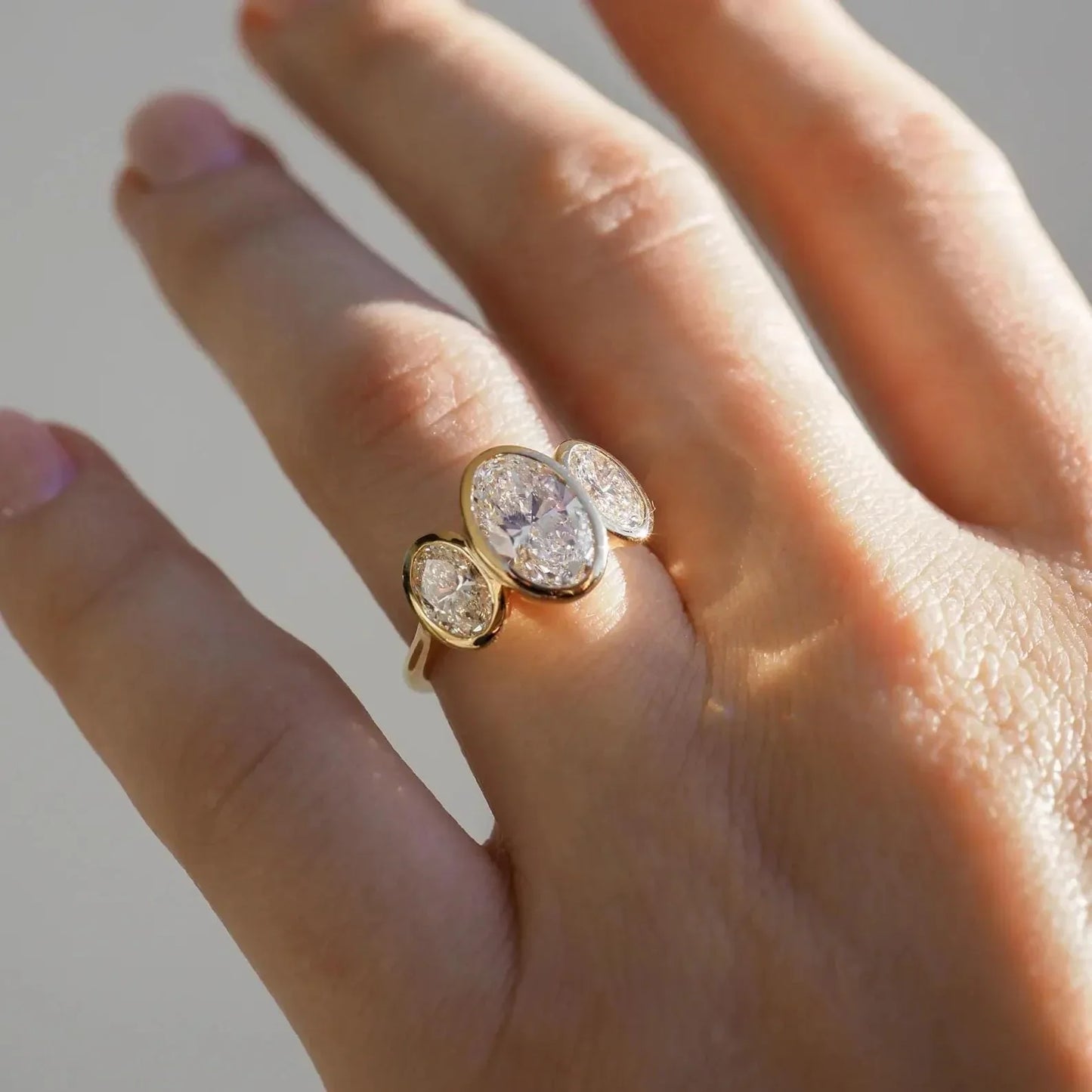 2ct Full Bezel Oval Cut Lab Diamond Ring Classic Engagement ring, Anniversary Gift and promise ring for Her 