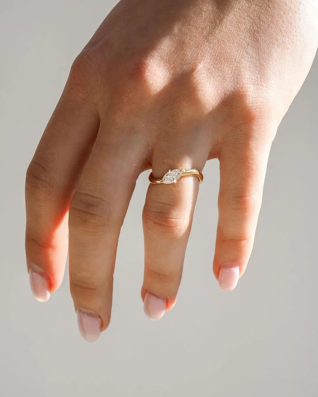 Classic pear lab grown diamond engagement ring, bridal solitaire jewelry, anniversary gift for her, modern promise wedding ring design