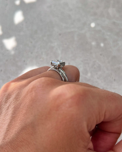 2ct Square Emerald Half Bezel Lab Grown Diamond Ring  Modern engagement rings, classic wedding accessories, or luxury jewelry inspiration. modern diamond ring, solitaire ring, premium jewelry, engagement ring, wedding jewelry. YouTube Amazon Facebook Weather Google Gmail Wordless WhatsApp Web Translate News blog post ring ceremony Article Life Money 2025 design Ring Ceremony Diamond Shape Diamond Ring Surat Diamond India Market Diamond Ring for Her Diamond Ring for Men Diamond Ring Women Engagement Ring 