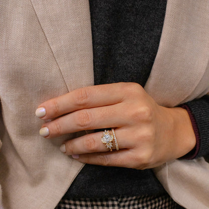 3.5ct Oval Cut Lab Grown Diamond Ring With Anastasia Setting Luxurious Engagement Ring and Wedding ring, Anniversary Gift For Women