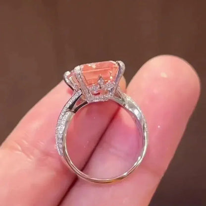 Yellow oval lab created diamond solitaire ring, IGI certified engagement ring, elegant bridal jewelry, anniversary gift for her