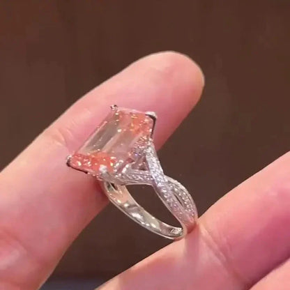Fancy yellow oval lab grown diamond ring, solitaire engagement ring, luxury wedding jewelry, promise ring for women