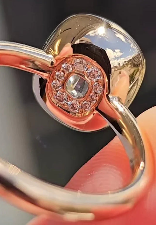 3.00ct Cushion Lab Grown Diamond Engagement Ring | Bezel Setting | IGI Certified 