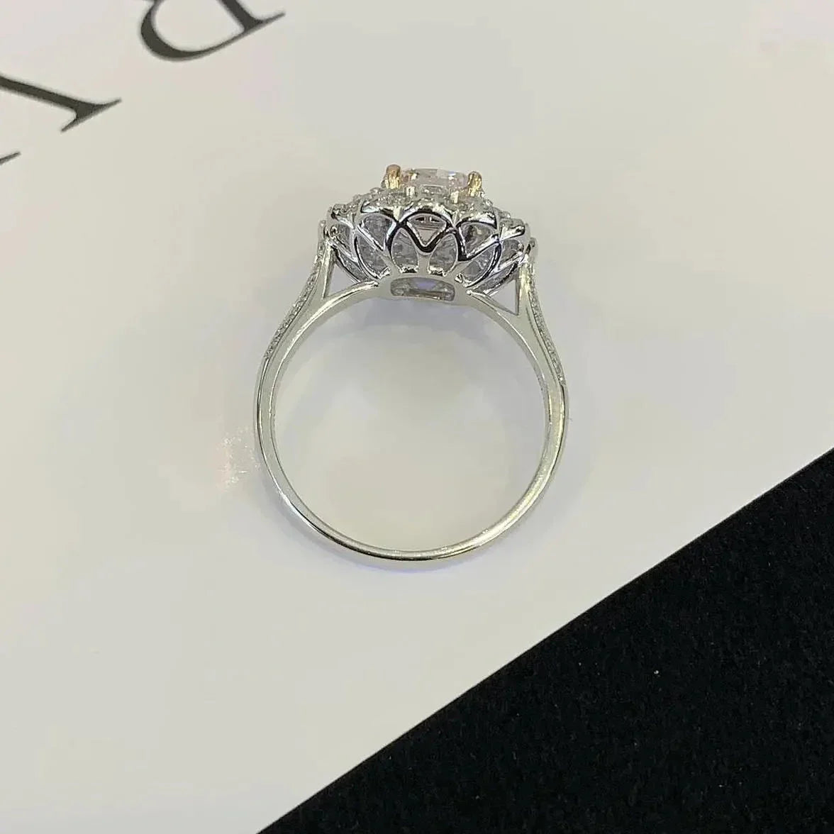 3.50 TCW Fancy Pink Cushion Lab Grown Diamond Engagement Ring | Double Halo Ring | IGI Certified 