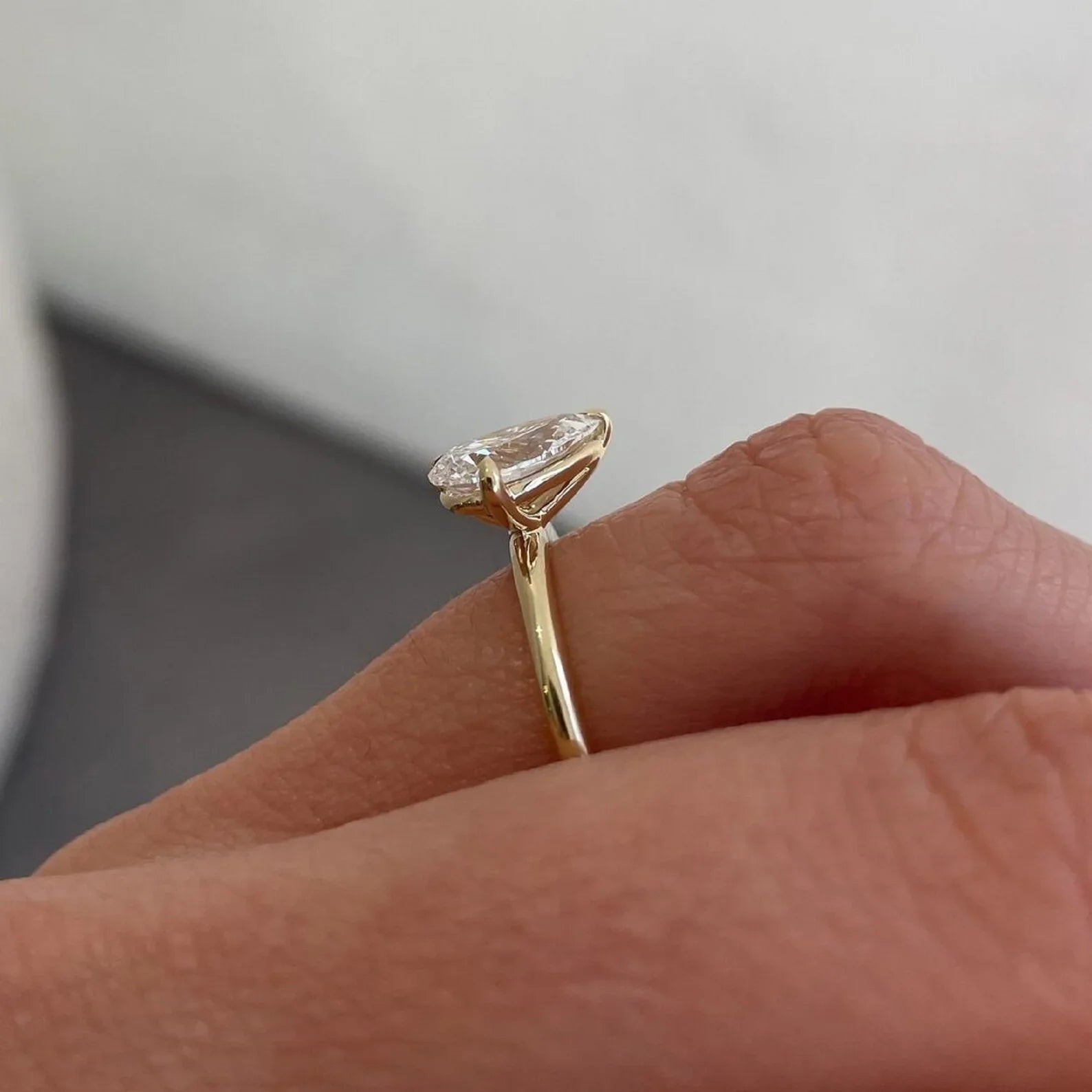 3.50tcw Duet Pear Cut Toi Et Moi Lab Grown Diamond Ring Luxurious diamond Ring, Wedding Ring, Anniversary and Promise Ring For Her 