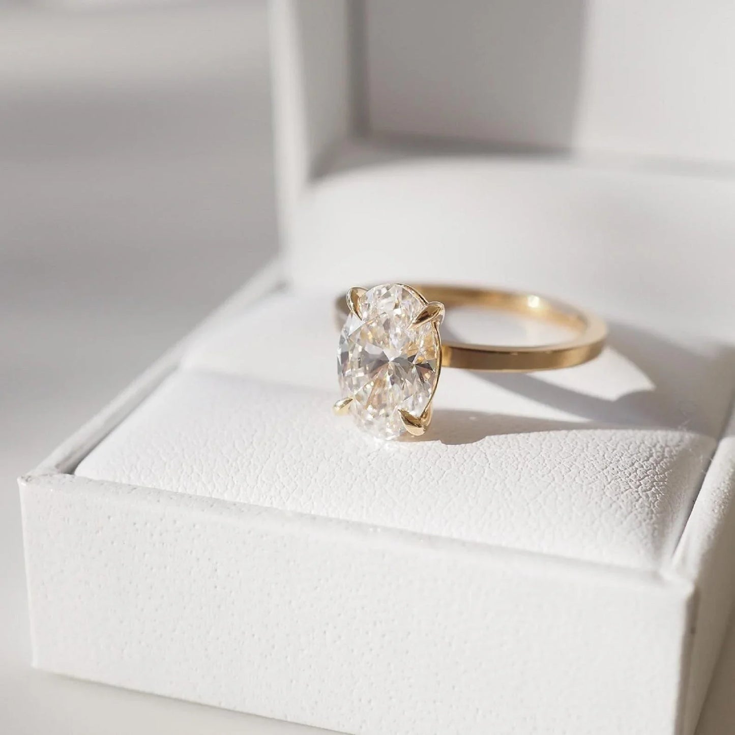 3.5ct Oval Cut Diamond Ring Luxurious diamond Ring, Wedding Ring, Anniversary and Promise Ring For Her 