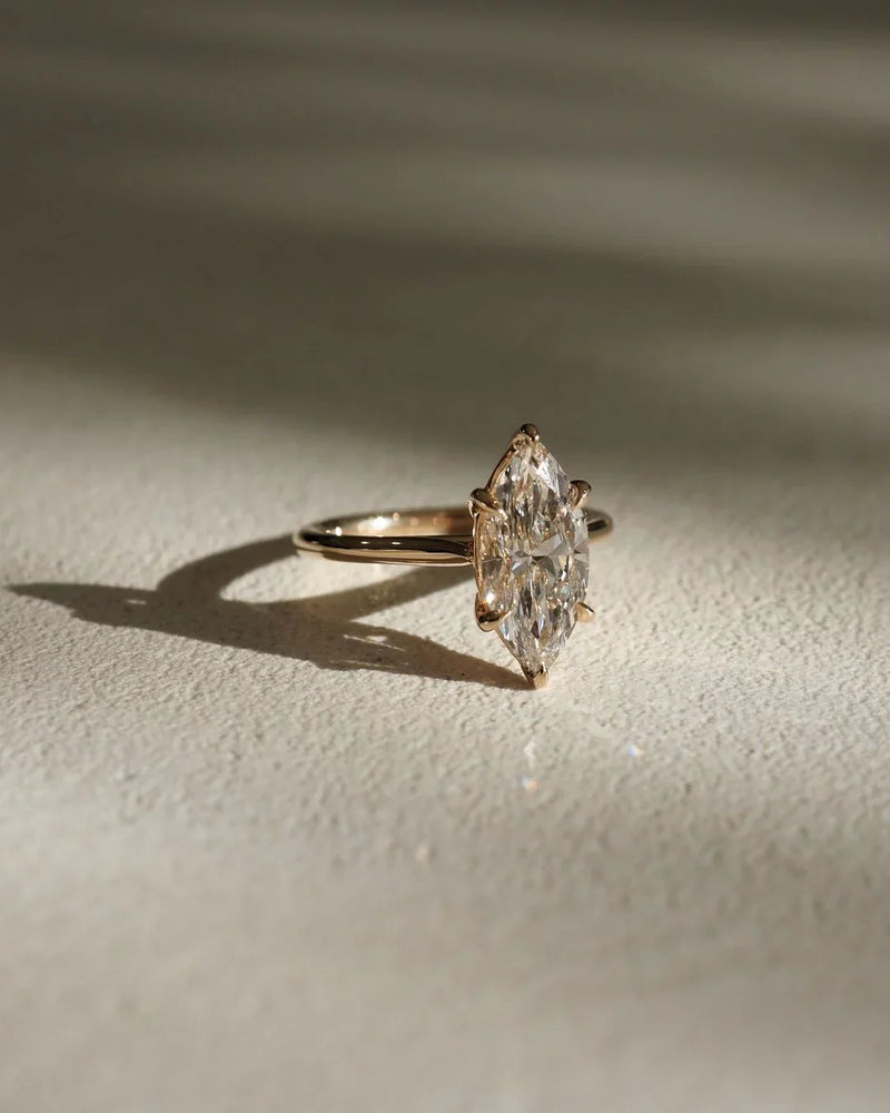 3ct Marquise Six Claw Lab Grown Diamond Ring Engagement Ring and Wedding Gift Ring, Bridal Marriage Ring