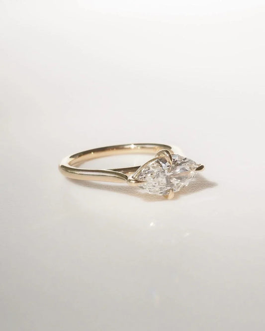 3ct marquise cut lab grown diamond solitaire ring IGI certified engagement wedding ring luxury diamond ring anniversary promise ring for women