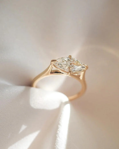 3ct marquise solitaire lab grown diamond engagement ring IGI certified wedding ring luxury diamond ring promise ring anniversary gift for her