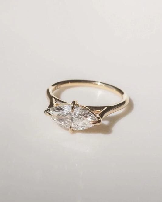 3ct marquise solitaire lab grown diamond ring IGI certified luxury engagement ring wedding ring anniversary promise ring for her fine jewelry