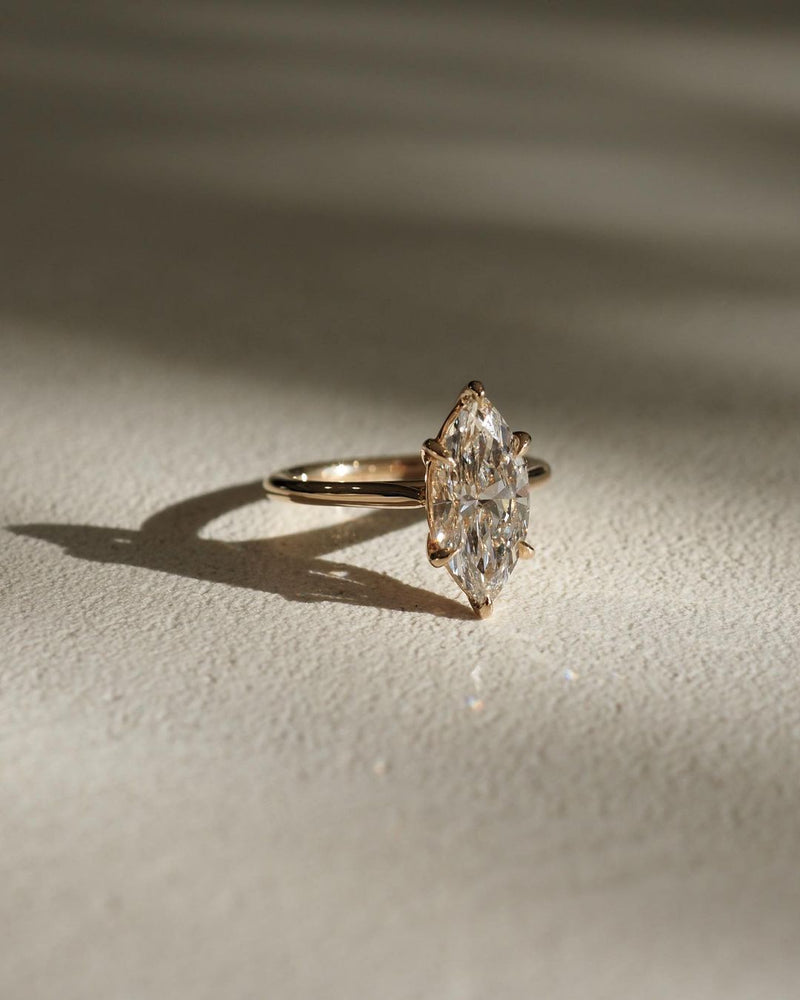 3ct Marquise Six Claw Lab Grown Diamond Ring Engagement Ring and Wedding Gift Ring, Bridal Marriage Ring