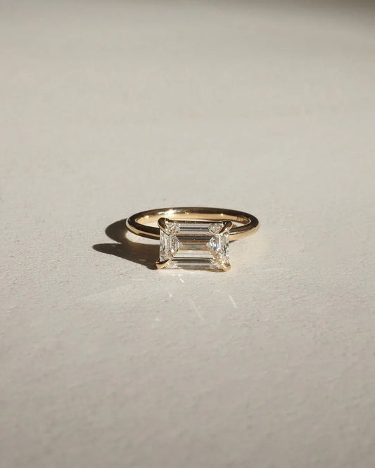 5 CT Emerald Cut Lab Grown Diamond Solitaire Ring Classic Engagement Ring IGI Certified Anniversary Gift Promise Ring Luxury Jewelry for Her Women