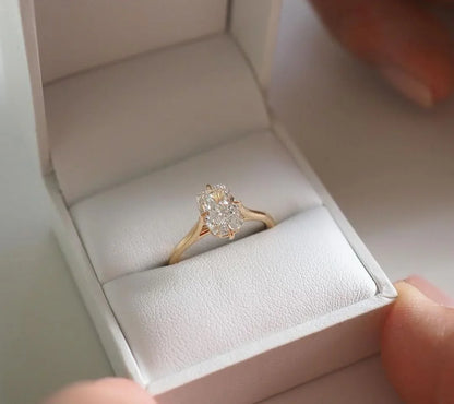 IGI Certified 6.5 CT Radiant Cut Lab Grown Diamond Solitaire Engagement Ring Luxury Wedding Ring Anniversary Birthday Gift Elegant Jewelry for Her