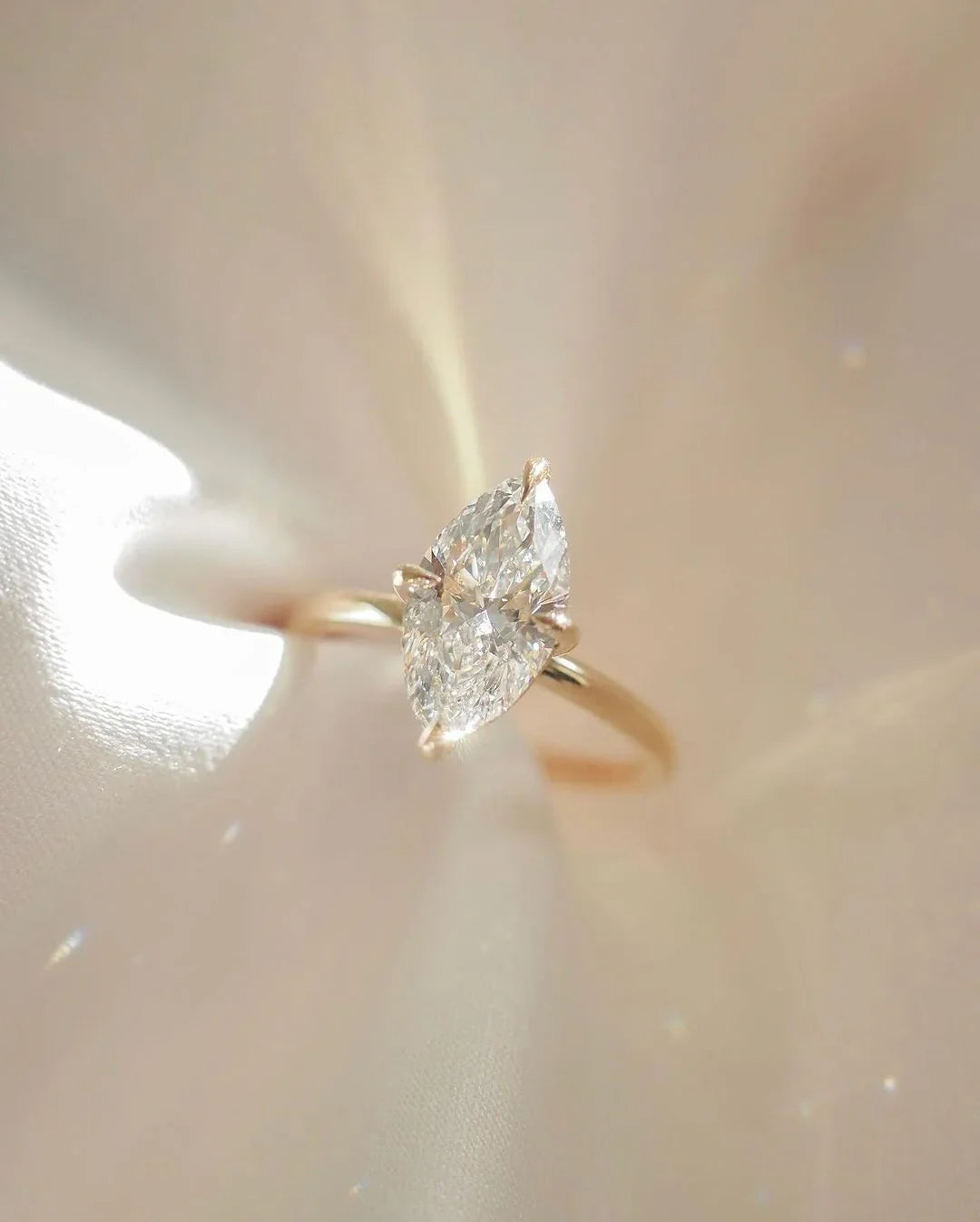 6ct Marquise Cut Solitaire Lab Grown Diamond Ring Timeless Diamond Engagement Ring Best Wedding Ring and Gift for Women 