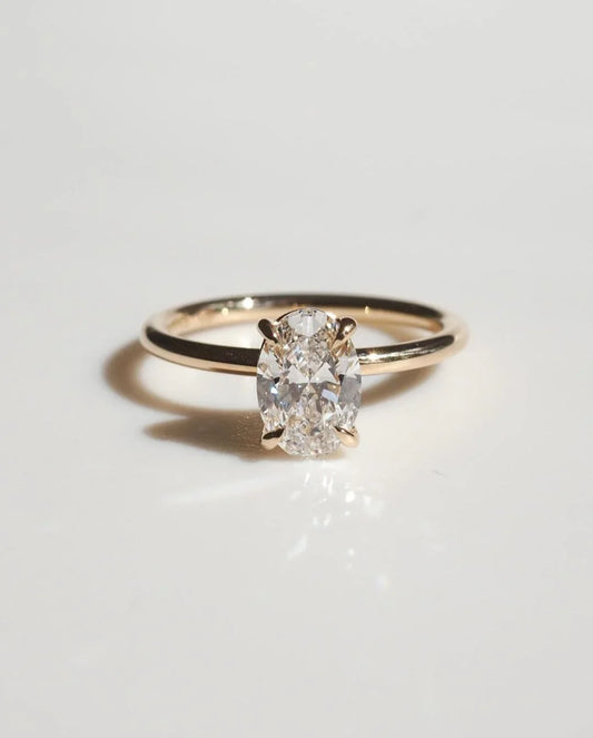 6 CT Oval Cut Lab Grown Diamond Four Claw Solitaire Ring Luxury Engagement Ring Wedding Ring Anniversary Gift for Women IGI Certified Jewelry
