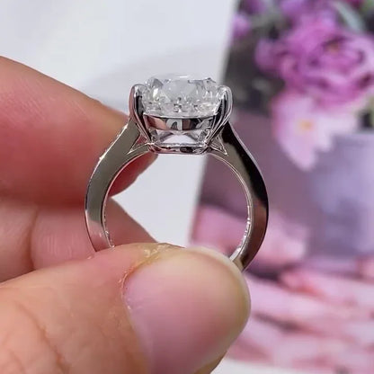 7.00 TCW Pear Lab Grown Diamond Engagement Ring | Channel Set Cathedral Ring | IGI Certified 