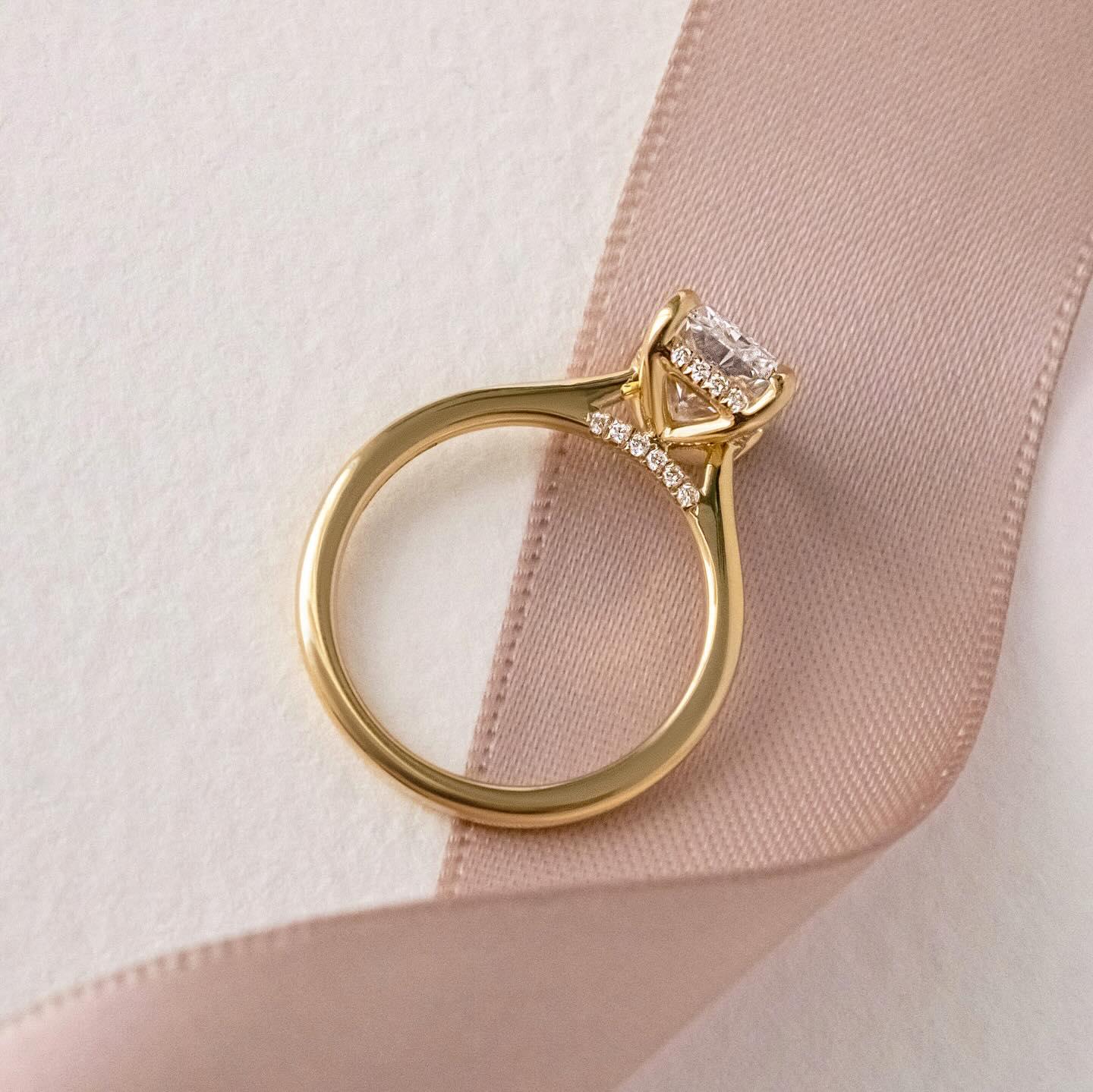 7.0ct Radiant Cut Juliette Setting with Hidden Halo Lab grown Diamond Ring Luxurious diamond Ring, Wedding Ring, Anniversary and Promise Ring For Her 