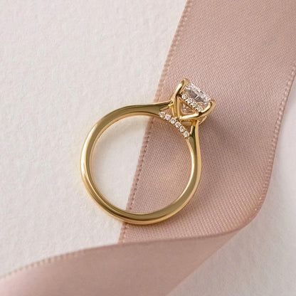 7.0ct Radiant Cut Juliette Setting with Hidden Halo Lab grown Diamond Ring Luxurious diamond Ring, Wedding Ring, Anniversary and Promise Ring For Her 