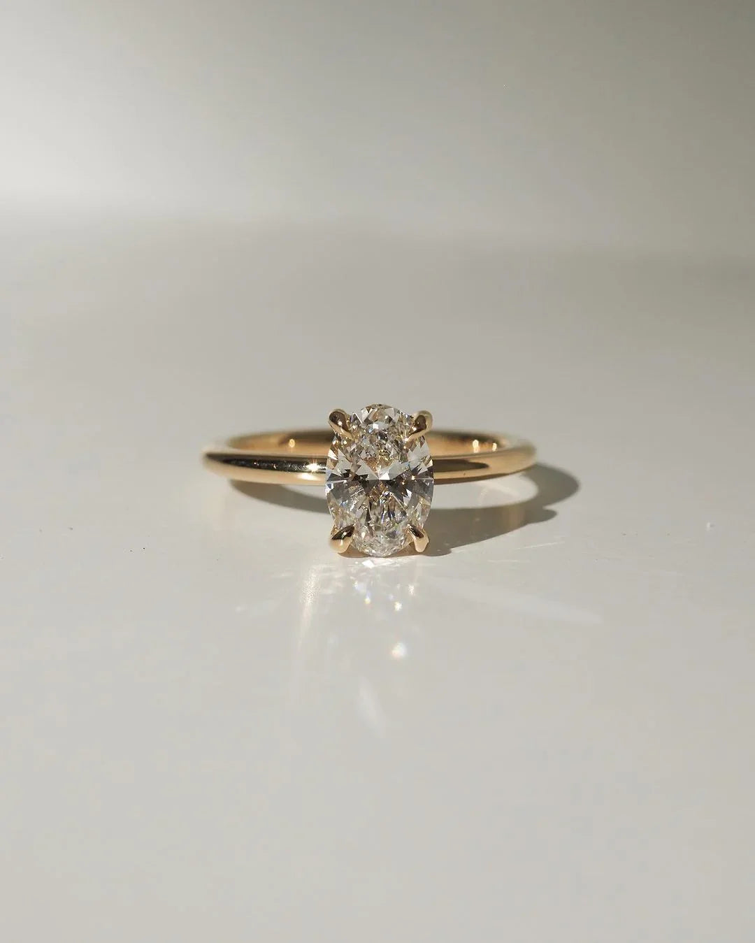 Elegant 9ct Oval Lab Diamond Solitaire Ring for Women Exclusive Wedding Engagement Ring Luxurious Anniversary Gift Timeless Bridal Jewelry Piece