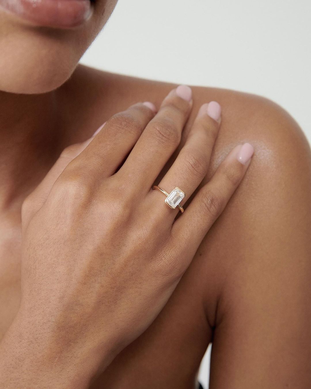 7ct Emerald Solitaire Half Bezel Lab Grown Diamond Ring Showcasing the beauty of making it perfect for bridal shoots, or jewelry promotions. Diamond engagement ring, bridal jewelry, luxury fashion, proposal moments, gold band. YouTube Amazon Facebook Weather Google Gmail Wordless WhatsApp Web Translate News blog post ring ceremony Article Life Money 2025 design Ring Ceremony Diamond Shape Diamond Ring Surat Diamond India Market Diamond Ring for Her Diamond Ring for Men Diamond Ring Women Engagement Ring 