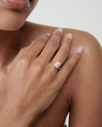 7ct Emerald Solitaire Half Bezel Lab Grown Diamond Ring Showcasing the beauty of making it perfect for bridal shoots, or jewelry promotions. Diamond engagement ring, bridal jewelry, luxury fashion, proposal moments, gold band. YouTube Amazon Facebook Weather Google Gmail Wordless WhatsApp Web Translate News blog post ring ceremony Article Life Money 2025 design Ring Ceremony Diamond Shape Diamond Ring Surat Diamond India Market Diamond Ring for Her Diamond Ring for Men Diamond Ring Women Engagement Ring 