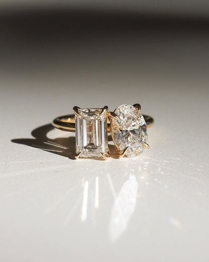 5tcw Oval And Emerald Toi Et Moi Lab Grown Diamond Ring timeless elegance of our diamond gold jewelry ring, a perfect blend of luxury and sophistication. Stylish gold ring featuring radiant diamonds, ideal for engagements and celebrations. YouTube Amazon Facebook Weather Google Gmail Wordless WhatsApp Web Translate News blog post ring ceremony Article Life Money 2025 design Ring Ceremony Diamond Shape Diamond Ring Surat Diamond India Market Diamond Ring for Her Diamond Ring for Men Diamond Ring Women 