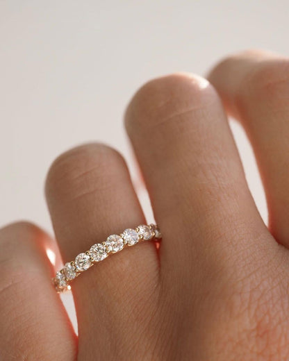 3mm Round Array Lab Grown Diamond Half Band Ring Eternity Band Designer gold ring set with high-quality diamonds, perfect for gifting.  Beautifully crafted diamond and gold ring, blending tradition with contemporary style. Full Eternity Band Stackable Infinity Ring Wedding Band Stacking Ring old Eternity Ring Diamond Eternity Wedding Band Ring Full Eternity Diamond Ring Half Eternity band Ring set ring for women diamond Band Ring band ring gold Band Ring Design Ring Jewelry pretty Ring delicate Ring