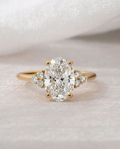 5ct Oval Cut Center Lab Grown Diamond With Two Side tiny Round Cut Lab Grown Diamond Premium diamond gold ring, crafted with intricate details and a refined finish. Classic gold band enhanced with shimmering diamonds, suitable for all occasions. YouTube Amazon Facebook Weather Google Gmail Wordless WhatsApp Web Translate News blog post ring ceremony Article Life Money 2025 design Ring Ceremony Diamond Shape Diamond Ring Surat Diamond India Market Diamond Ring for Her Diamond Ring for Men Diamond Ring Women 