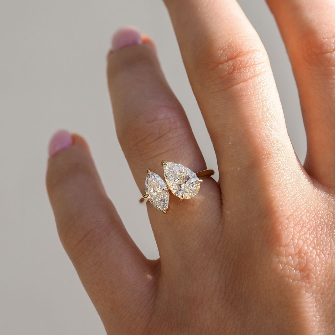 5tcw Pear and marquise Double Lab Grown Diamond Ring Premium diamond gold ring, crafted with intricate details and a refined finish. Classic gold band enhanced with shimmering diamonds, suitable for all occasions. YouTube Amazon Facebook Weather Google Gmail Wordless WhatsApp Web Translate News blog post ring ceremony Article Life Money 2025 design Ring Ceremony Diamond Shape Diamond Ring Surat Diamond India Market Diamond Ring for Her Diamond Ring for Men Diamond Ring Women Engagement Ring Finger For Her 