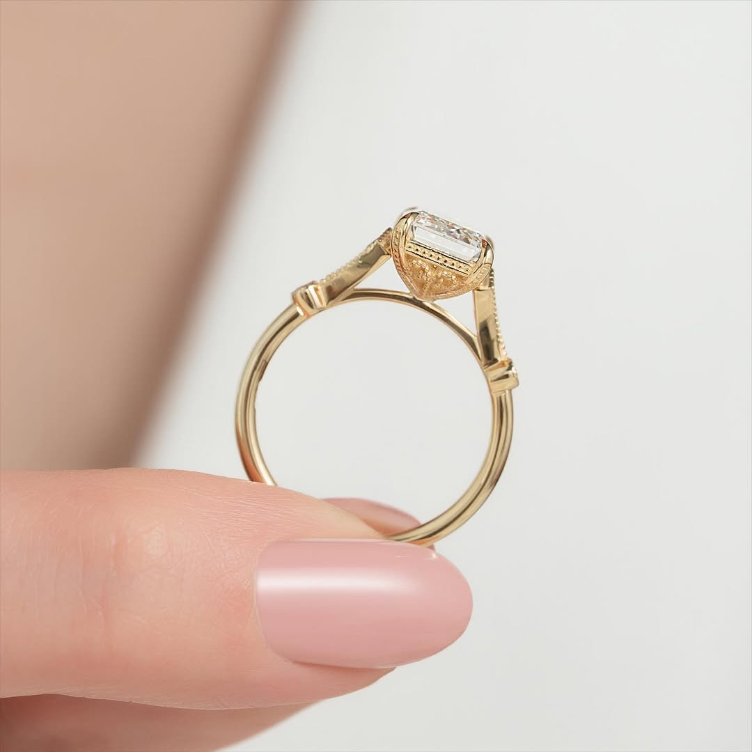 2.5ct Emerald Cut Lab Grown Diamond Ring