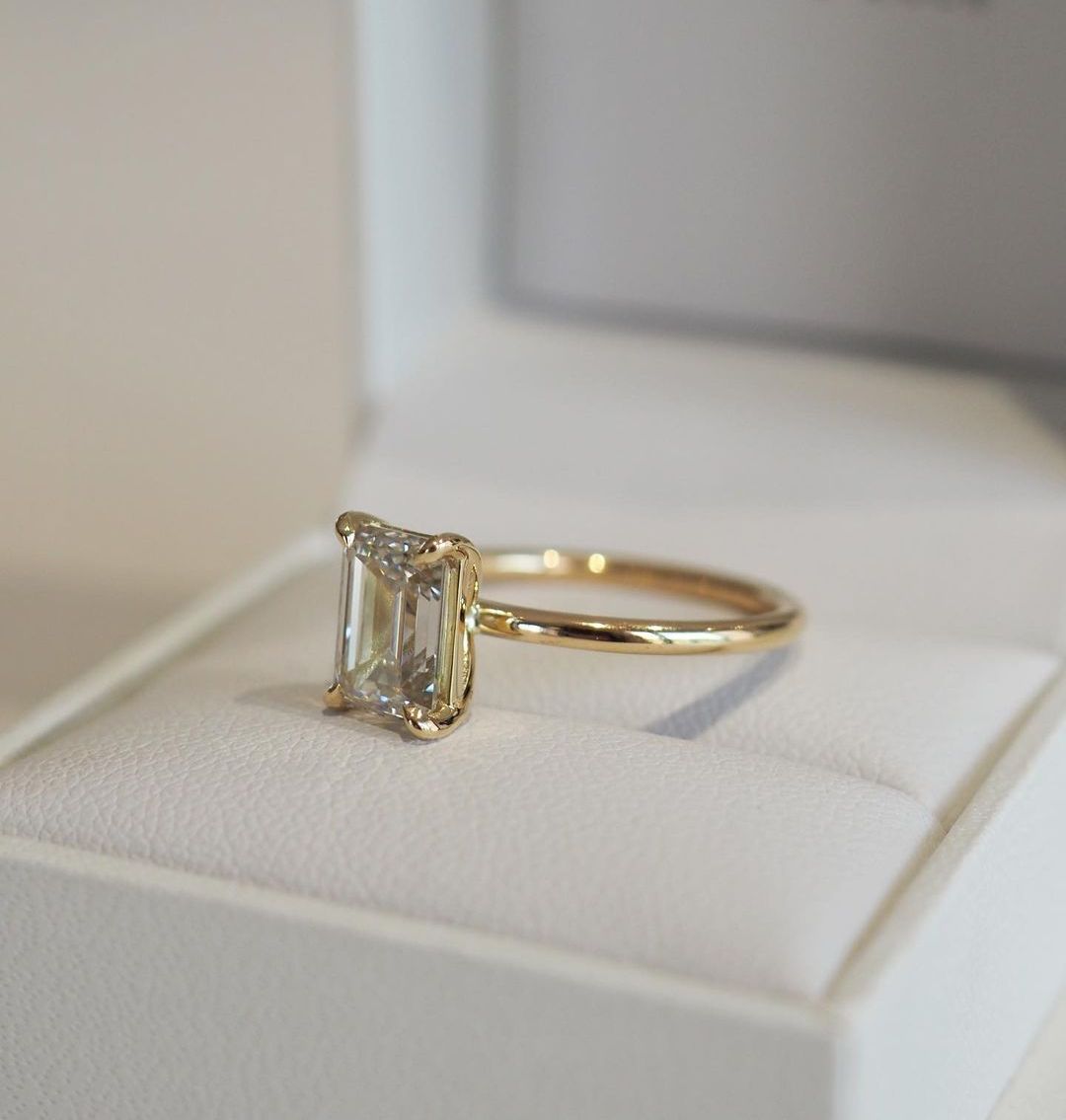 9ct Emerald Lab Grown Diamond Solitaire Ring The sleek gold band enhances its modern yet classic appeal, offering a perfect balance of luxury and refinement. diamond ring, gold engagement ring, luxury bridal jewelry, wedding accessories, YouTube Amazon Facebook Weather Google Gmail Wordless WhatsApp Web Translate News blog post ring ceremony Article Life Money 2025 design Ring Ceremony Diamond Shape Diamond Ring Surat Diamond India Market Diamond Ring for Her Diamond Ring for Men Diamond Ring Women 