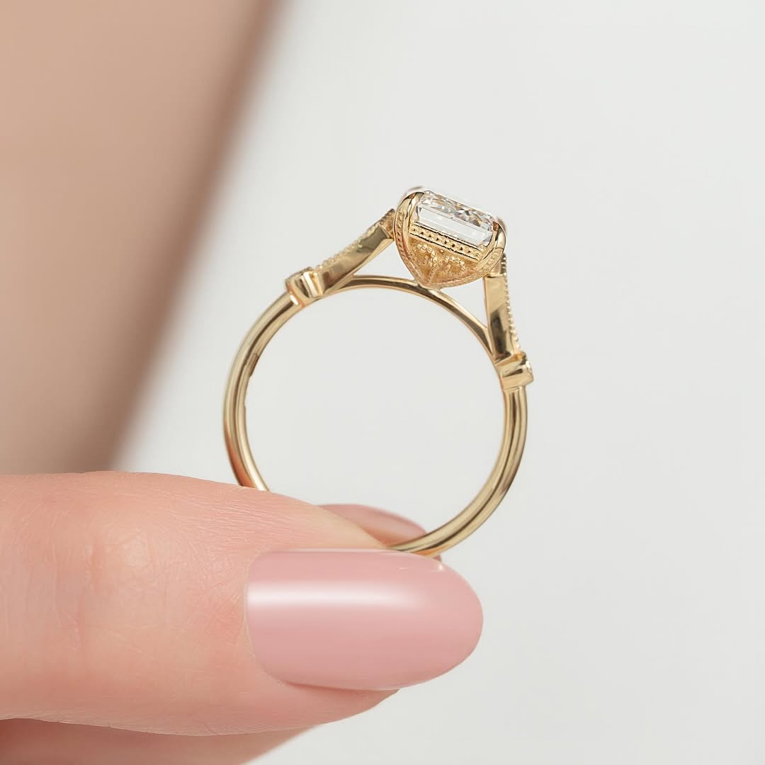 2.50ct Emerald Cut Lab grown Diamond Ring