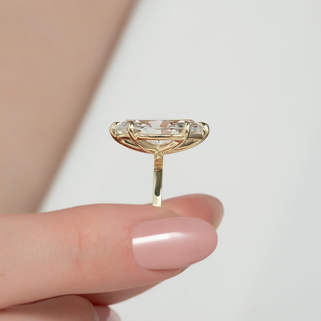 5.0ct Marquise Cut Lab Grown Diamond Solitaire Ring