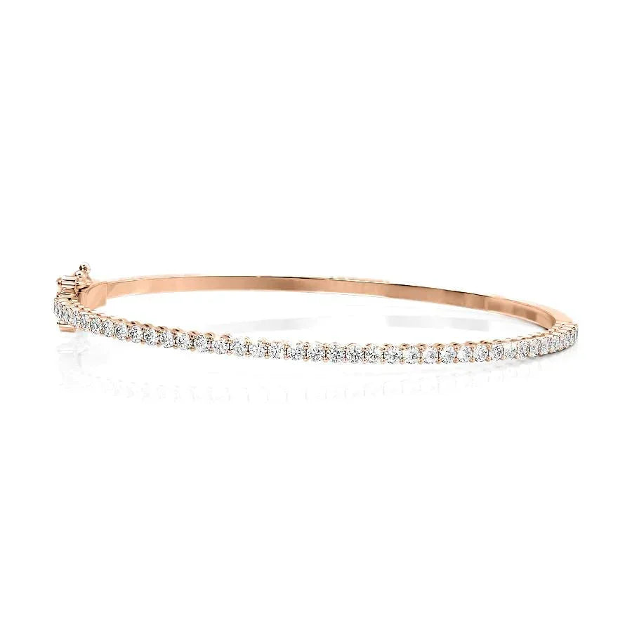 Bracelet DRound Lab Grown Diamond Eternity Bangle Bracelet, EF Color,VS Clarity ,IGI Certificateemo (Copy) 