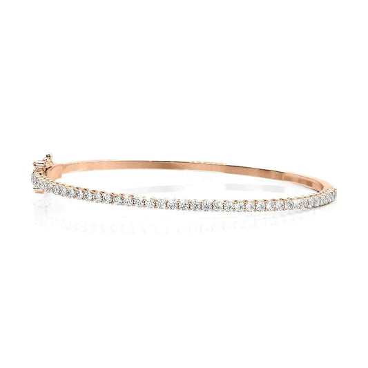 Bracelet DRound Lab Grown Diamond Eternity Bangle Bracelet, EF Color,VS Clarity ,IGI Certificateemo (Copy) 