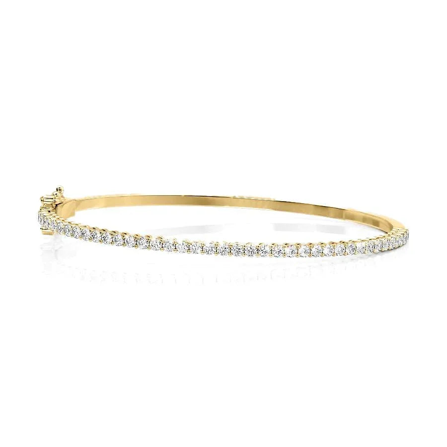 Bracelet DRound Lab Grown Diamond Eternity Bangle Bracelet, EF Color,VS Clarity ,IGI Certificateemo (Copy) 