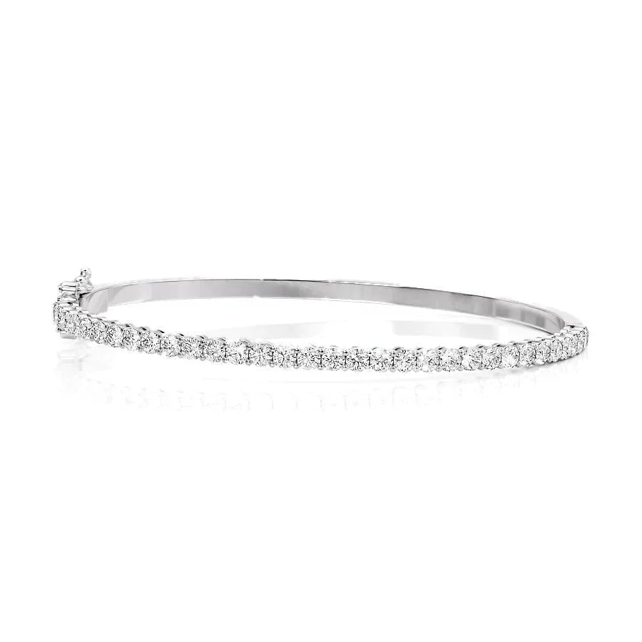 Bracelet DRound Lab Grown Diamond Eternity Bangle Bracelet, EF Color,VS Clarity ,IGI Certificateemo (Copy) 