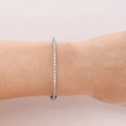 Bracelet DRound Lab Grown Diamond Eternity Bangle Bracelet, EF Color,VS Clarity ,IGI Certificateemo (Copy) 