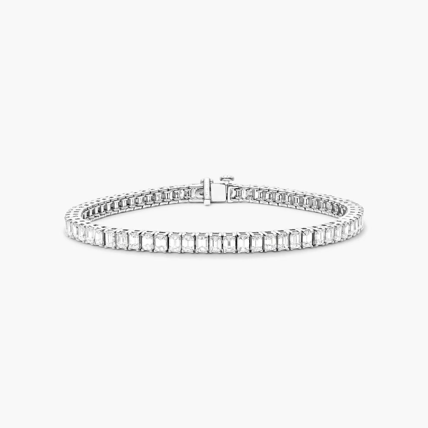 Emerald Lab Grown Diamond Tennis Bracelet, EF Color, VS Clarity, IGI certified 5.00tcw 