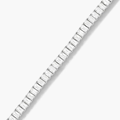 Emerald Lab Grown Diamond Tennis Bracelet, EF Color, VS Clarity, IGI certified 5.00tcw 
