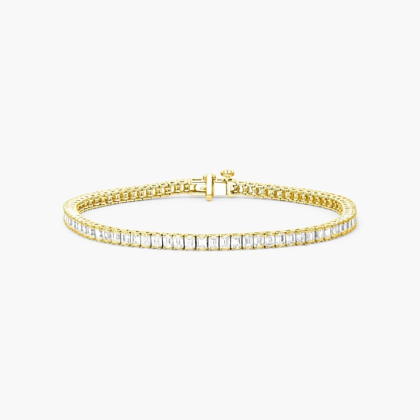 Emerald Lab Grown Diamond Tennis Bracelet, EF Color, VS Clarity, IGI certified 5.00tcw 