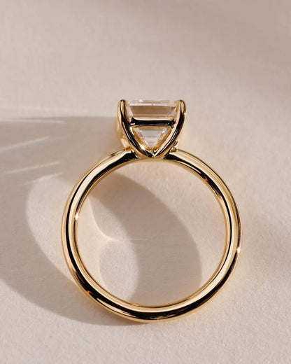 Asscher 2.50ct Lab Diamond Ring Solitaire Bridal Ring For Her Surprise Gift Best Proposal Ring