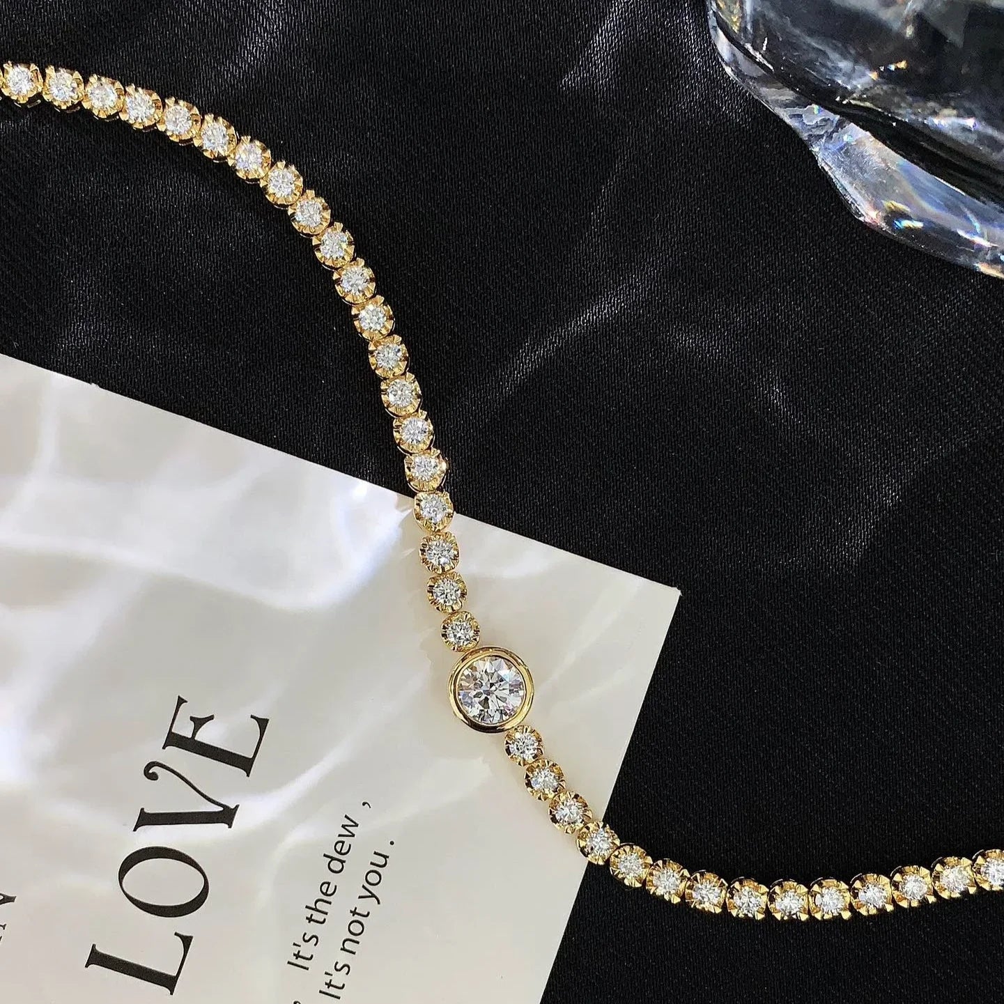 Luxury 6.50tcw Lab Diamond Tennis Bracelet | Yellow Gold | Bezel Design | IGI Certified 