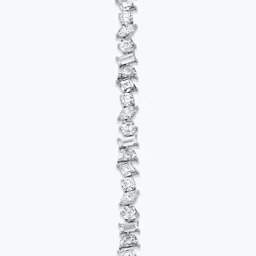 Multi Lab Grown Diamond Unity Bracelet, EF Color, VS Clarity, IGI Certificate 