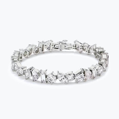 Multi Lab Grown Diamond Unity Bracelet, EF Color, VS Clarity, IGI Certificate 