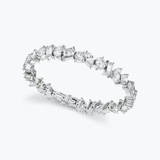 Multi Lab Grown Diamond Unity Bracelet, EF Color, VS Clarity, IGI Certificate 