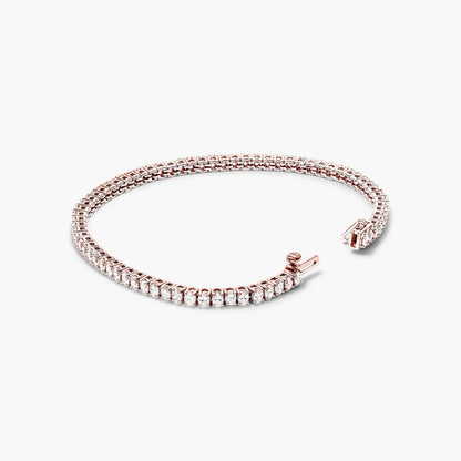 Oval 5 Carat Shape Lab Grown Diamond Tennis Bracelet, EF Color, VS Clarity, IGI Certificate 