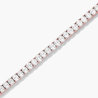 Oval 5 Carat Shape Lab Grown Diamond Tennis Bracelet, EF Color, VS Clarity, IGI Certificate 